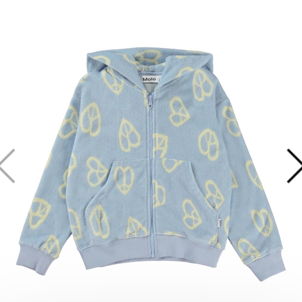 Molo Blue and Yellow Kids Hoodie